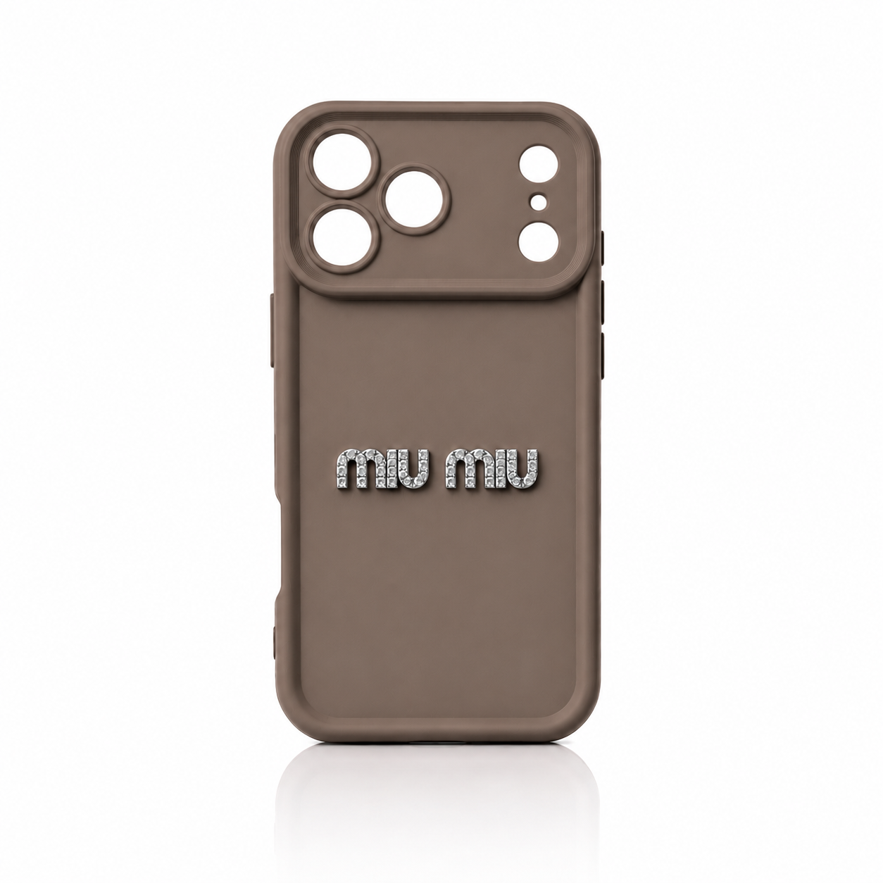 Coque Miu Miu diamond | Taupe