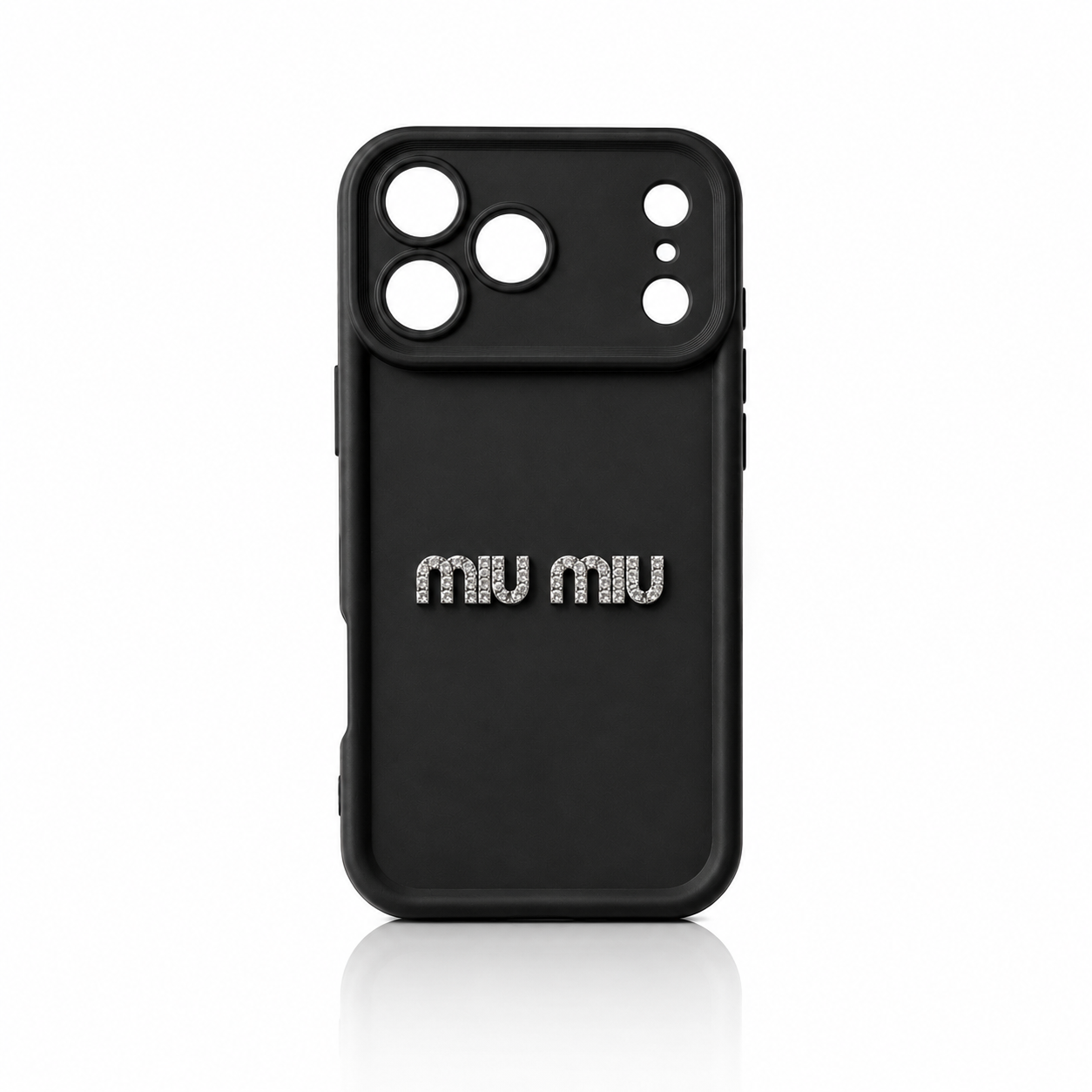 Coque Miu Miu diamond | Noire