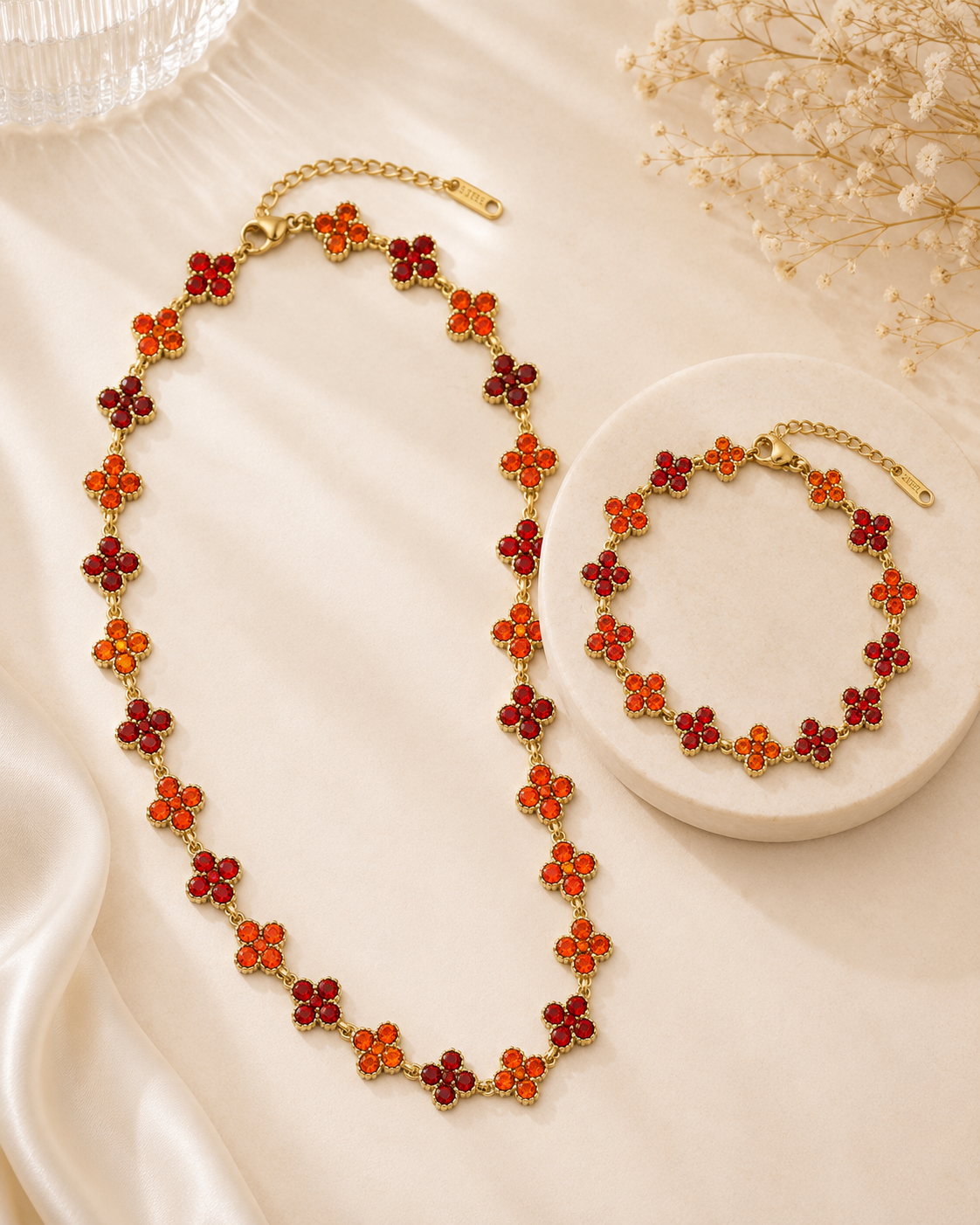 Joyas Signature - Acero inoxidable y PVD Oro 18K | Rojo