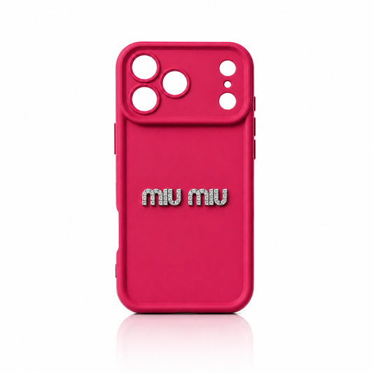 Coque Miu Miu diamond | Rose