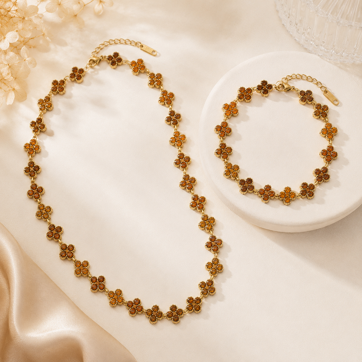 Bijoux Signature - Acier inoxydable & PVD Or 18K | Marron