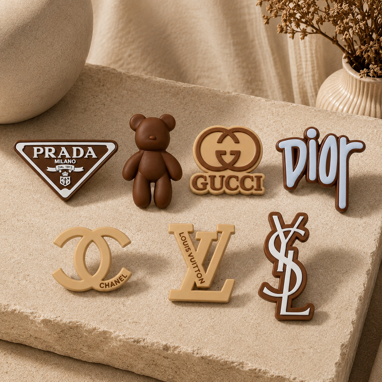 Pins de Luxe pour Crocs™ | Marron
