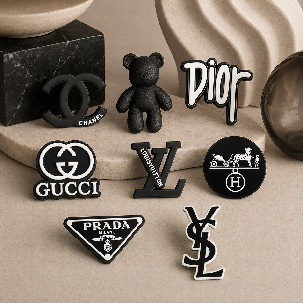 Pins de Luxe pour Crocs™ | Noir