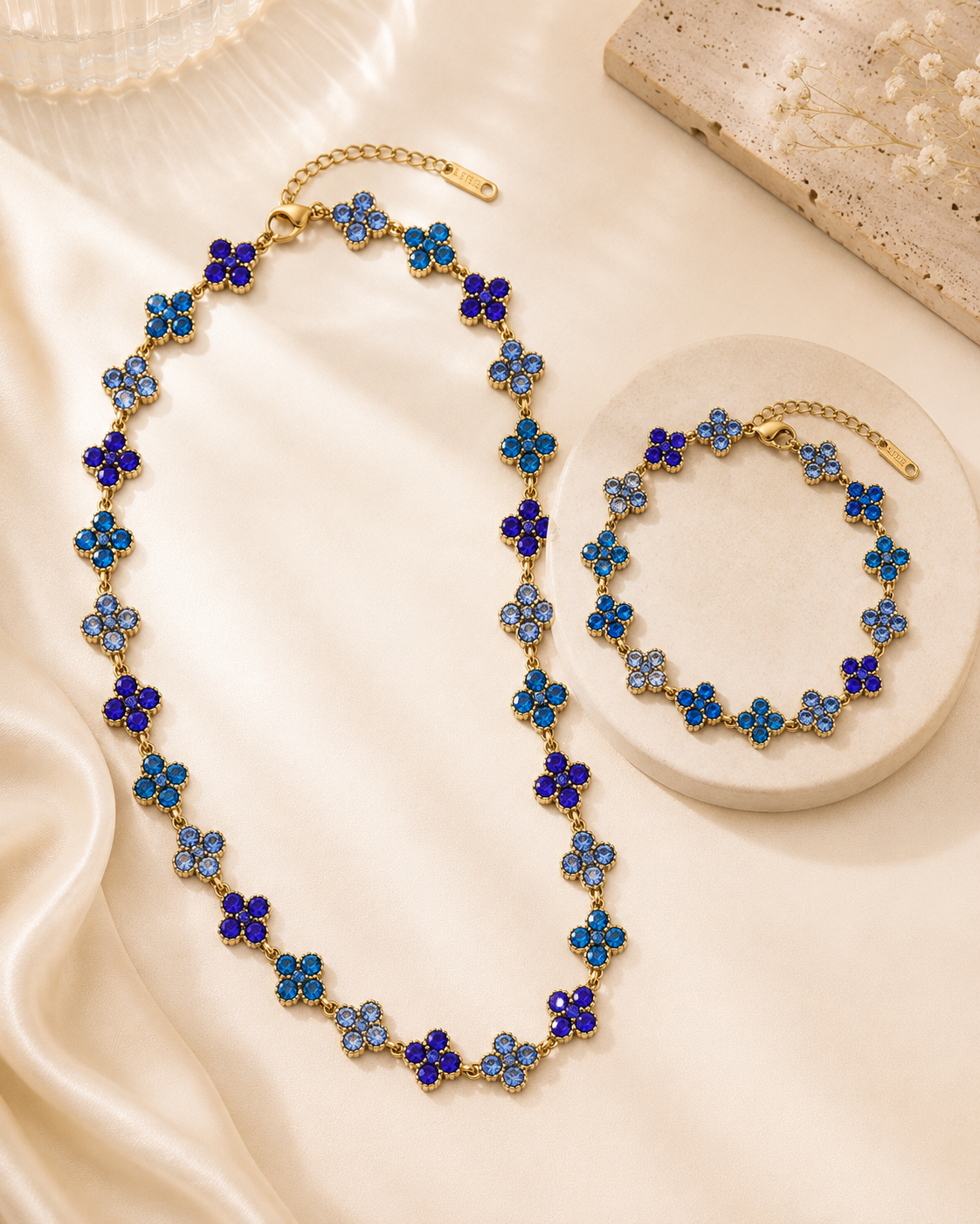 Bijoux Signature - Acier inoxydable & PVD Or 18K | Bleu
