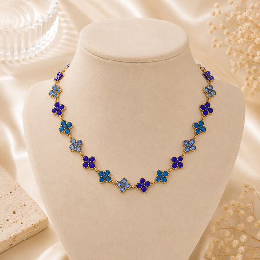 Bijoux Signature - Acier inoxydable & PVD Or 18K | Bleu