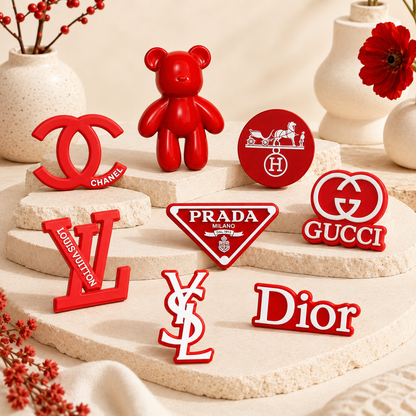 Pins de luxe pour Crocs rouge