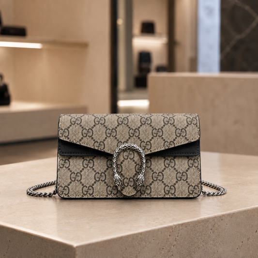 ‎sac pochette bandoulière monogramme Gucci sac qualité luxe pas cher marron noir 