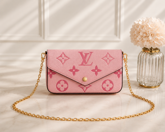 ‎sac pochette bandoulière monogramme LV Louis Vuitton sac qualité luxe pas cher rose 